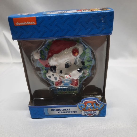 NIB Paw Patrol Merry Christmas Ornament Fire Dalmatian 2017 - Picture 2 of 5